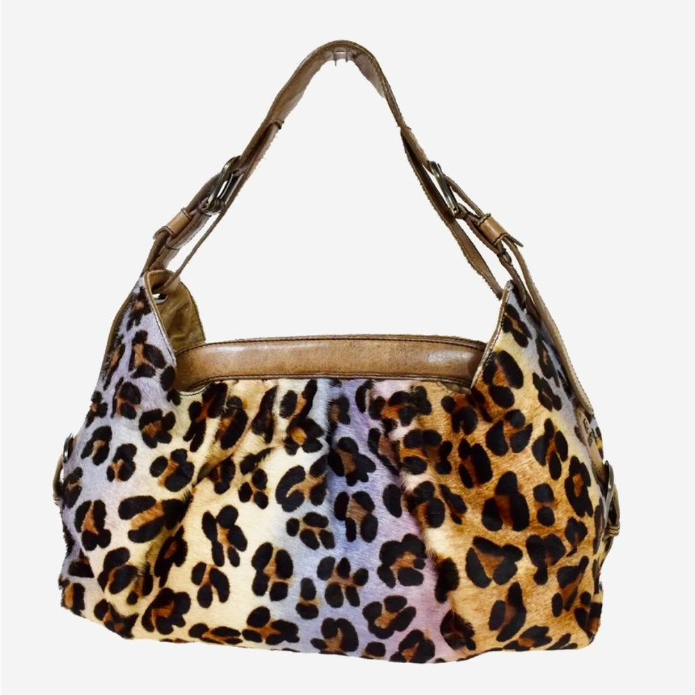 Fendi Vintage Calf Hair Leopard Pattern Brown Leather Bag | Flawless Orig $4900 - Picture 3 of 9
